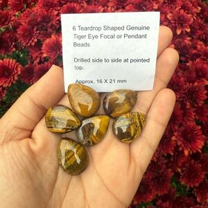 Genuine tigers eye stones set of 6